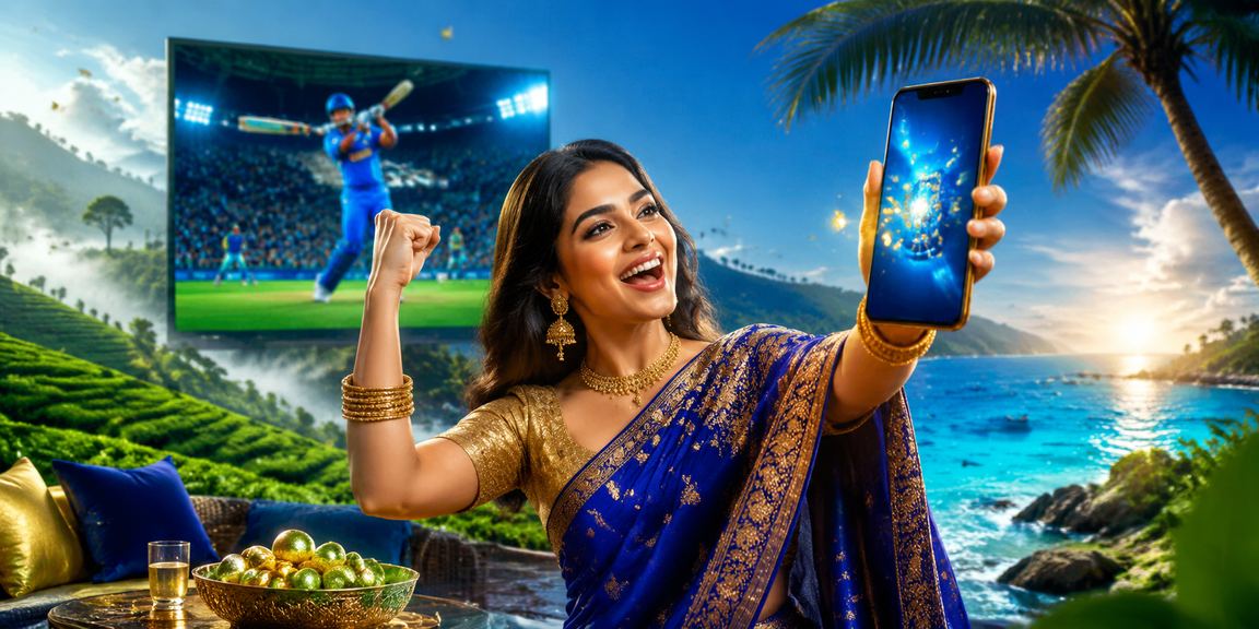 A woman in a saree at Saint Martin's Island taking part in the 200t cricket betting jackpot